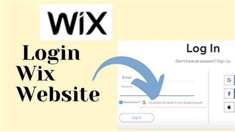 wix log in|Managing your account 